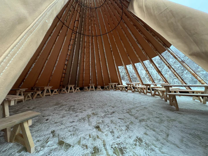 Venor Stor Tipi telt 100 - Inkl. dug og stænger